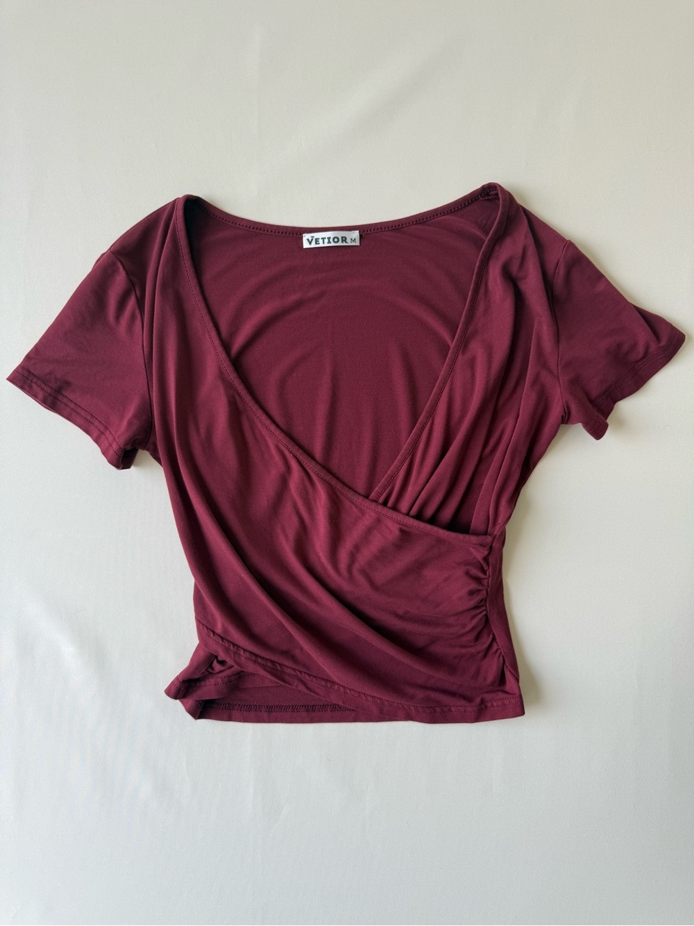 Vetior Burgundy Crop Top – Women’s Size Medium